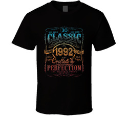 Classic 30s 1992 Thirty 30th Birthday T Shirt