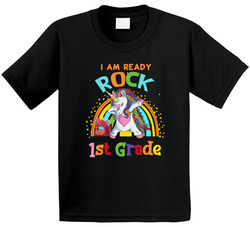 Ready To Rock First Grade Unicorn (customize Grade) T Shirt Ready To Rock First Grade Unicorn (customize Grade) T Shirt