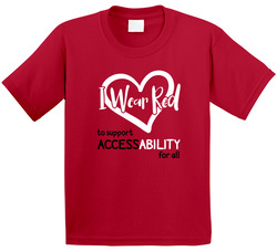 Red Shirt Day I Wear Red To Support Access-ability For All T Shirt Red Shirt Day I Wear Red To Support Access-ability For All T Shirt
