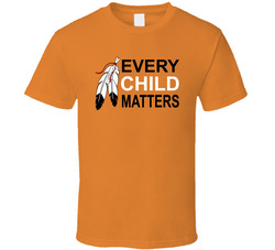 Orange Shirt Day - Every Child Matters - White Feather V2 T Shirt Orange Shirt Day - Every Child Matters - White Feather V2 T Shirt