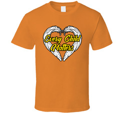 Orange Shirt Day - Every Child Matters - Feather Heart T Shirt Orange Shirt Day - Every Child Matters - Feather Heart T Shirt