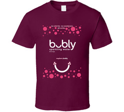 Bubly Sparkling Water - Raspberry Costume T Shirt Bubly Sparkling Water - Raspberry Costume T Shirt