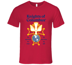 Knights Of Columbus (back) T Shirt Knights Of Columbus (back) T Shirt