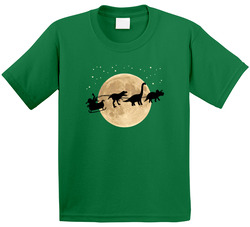 Dinosaurs Search The Skies On Christmas Eve For Santa T Shirt Dinosaurs Search The Skies On Christmas Eve For Santa T Shirt