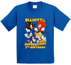 Elliott's Super Sonic 7th Birthday T Shirt Elliott's Super Sonic 7th Birthday T Shirt