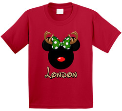 Disney Christmas Reindeer Family - London T Shirt Disney Christmas Reindeer Family - London T Shirt