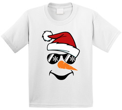 Cool Snowman Santa Face T Shirt Cool Snowman Santa Face T Shirt