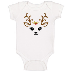 Deer Little Princess Christmas Reindeer Baby One Piece Deer Little Princess Christmas Reindeer Baby One Piece