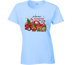 Christmas Gnome Santa Elves It's The Most Wonderful Time Of The Year Ladies T Shirt Christmas Gnome Santa Elves It's The Most Wonderful Time Of The Year Ladies T Shirt