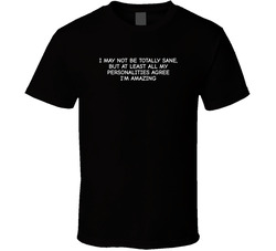 I May Not Be Totally Sane But T Shirt I May Not Be Totally Sane But T Shirt