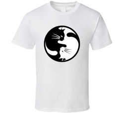 Yin And Yang - Cats T Shirt Yin And Yang - Cats T Shirt
