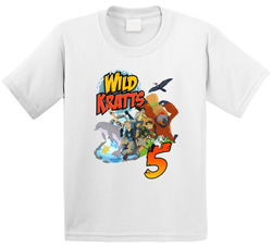 5th Birthday - Wild Kratts Theme - Five Years Old T Shirt 5th Birthday - Wild Kratts Theme - Five Years Old T Shirt