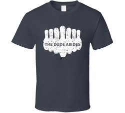 The Big Lebowski Movie Fan The Dude Abides Bowling Distressed T Shirt The Big Lebowski Movie Fan The Dude Abides Bowling Distressed T Shirt