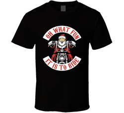Santa Motorcycle Oh What Fun It Is To Ride T Shirt Santa Motorcycle Oh What Fun It Is To Ride T Shirt