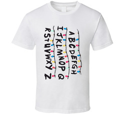 Stranger Things Alphabet Wall (for Pillowcase) T Shirt Stranger Things Alphabet Wall (for Pillowcase) T Shirt