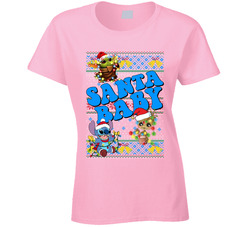 Ugly Christmas Sweater - Disney Babies Groot, Yoda, Stitch Ladies T Shirt Ugly Christmas Sweater - Disney Babies Groot, Yoda, Stitch Ladies T Shirt