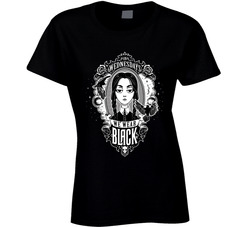 On Wednesdays We Wear Black Wednesday Addams Ladies T Shirt On Wednesdays We Wear Black Wednesday Addams Ladies T Shirt