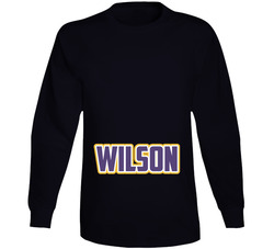 Wilson Name Jersey Long Sleeve T Shirt Wilson Name Jersey Long Sleeve T Shirt
