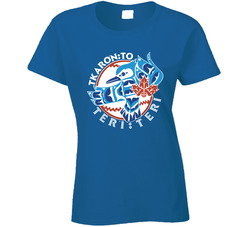 Blue Jay Aboriginal Style Ladies T Shirt Blue Jay Aboriginal Style Ladies T Shirt