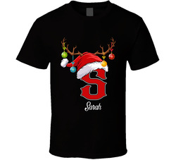 Christmas Family Initial - Sarah T Shirt Christmas Family Initial - Sarah T Shirt