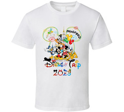 Family 2023 Disney Trip Vacation With Custom Name T Shirt