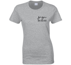 Gigi  With Customizable Dates (pocket) Ladies T Shirt