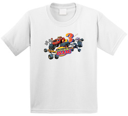 Blaze And The Monster Machines Themed 3rd Birthday T Shirt