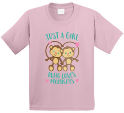 Just A Girl Who Loves Monkeys (for Pink ) T Shirt