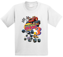 Blaze And The Monster Machines Theme 3rd Birthday T Shirt