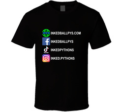 Inked Pythons (back) T Shirt