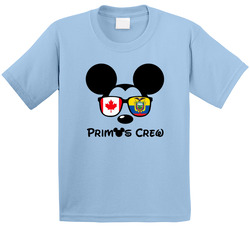 Canada Ecuador Mickey Primos Crew T Shirt Canada Ecuador Mickey Primos Crew T Shirt