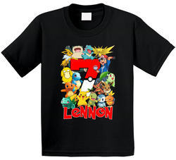 Pokemon 7th Birthday Theme T Shirt