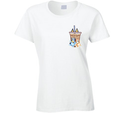 Running On Bluey And Iced Coffee Ladies T Shirt