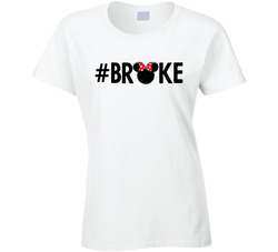 Disney Vacation #broke Minnie Ladies T Shirt