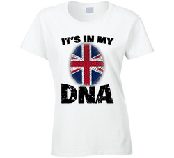Britain It's In My Dna Ladies T Shirt