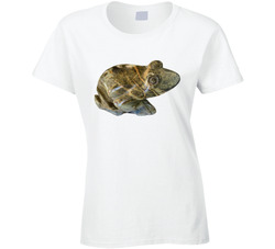 Frog Statue Ladies T Shirt Frog Statue Ladies T Shirt