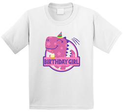 Birthday Girl Cute Dinosaur Theme T Shirt Birthday Girl Cute Dinosaur Theme T Shirt