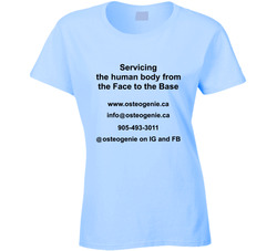 Osteo Genie (back A) Ladies T Shirt Osteo Genie (back A) Ladies T Shirt