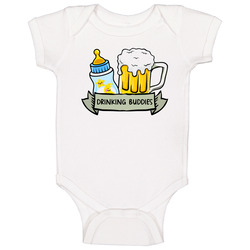 Drinking Buddies Baby One Piece