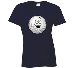 Happy Golfer Ladies T Shirt