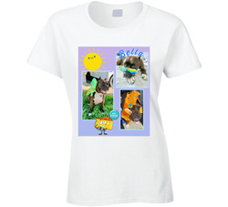 Cut Doggie Pic Ladies T Shirt