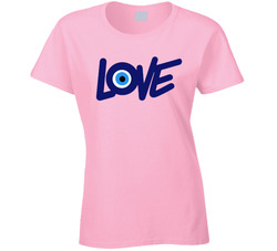 Love Protects Me ( Evil Eye) Ladies T Shirt