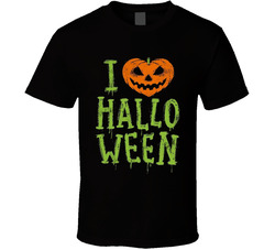 I Love Halloween T Shirt