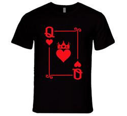 Queen Of Hearts Couple T Shirt