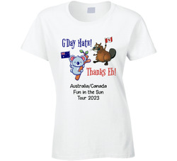 Canada / Australia Tour Ladies T Shirt
