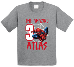 The Amazing Spiderman - Atlas - 3 Years Old T Shirt