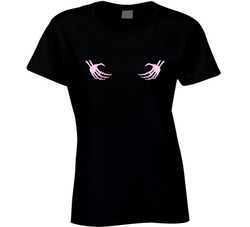 Skeleton Hands Ladies T Shirt