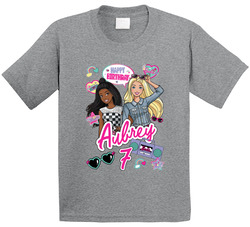 Aubrey's 7th Birthday Barbie Fan T Shirt