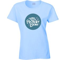 Simply Fresh And Clean - Round Ladies T Shirt