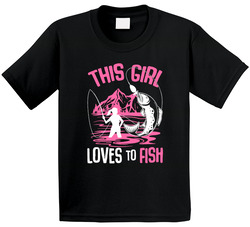 This Girl Loves To Fish T Shirt This Girl Loves To Fish T Shirt